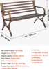 VEVOR panca da giardino panche da giardino 127 cm 250 kg Anteprima dell’immagine prodotto 7