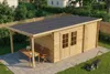 Alpholz Gartenhaus Maria mit Anbau & Schleppdach aus Produktbild-Vorschau 8