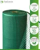A roll of green plastic mesh fencing is shown, with informational graphics on the right side. Produktbild-Vorschau