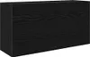 vidaXL Bad-Wandschrank Schwarz 80x25x40 cm Holzwerkstoff Produktbild-Vorschau 1