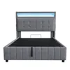 Flieks Hydraulisches Polsterbett 140x200cm mit USB & LED, Produktbild-Vorschau 9
