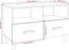 vidaXL TV-Schrank Hochglanz-Weiß 80x36x50 cm Holzwerkstoff Produktbild-Vorschau 7