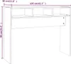vidaXL Konzolový stôl biely 105x30x80 cm z umelého dreva Náhľad obrázku produktu 8