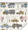 10m VLIES TAPETE Rolle Kinderzimmer Autos Rettungswagen Produktbild-Vorschau 1