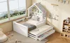 Lit enfant en forme de maison 140 x 200 cm, en pin massif Voir les images du produit 7