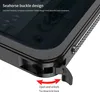 Close-up of a black phone case with a "seahorse buckle design" feature highlighted. Náhled obrázku produktu