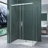 A modern bathroom with a glass shower enclosure. Produktbild-Vorschau