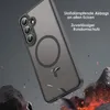 A phone case is shown falling amidst debris and fire, illustrating its protective qualities. Produktbild-Vorschau