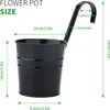 10 kusov 10 cm kovových závesných kvetináčov s odnímateľným Náhľad obrázku produktu 2