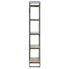 The Living Store Bücherregal 5 Fächer 90x30x180 cm Altholz Produktbild-Vorschau 4