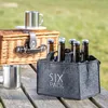 com-four® 4x Flaschentasche - Getränkehalter aus Filz für 6 Produktbild-Vorschau 2