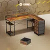 HOMCOM Gaming Tisch L-förmiger Schreibtisch mit Produktbild-Vorschau 3