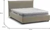 Doppelbett Ilenia, Containerbett mit Stoffbespannung, 100%  Produktbild-Vorschau 3