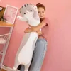 Plyšový dlouhý Polštář Dlouhá Kočka šedá Plyšák 110 cm. Náhled obrázku produktu 2