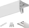 Voppi Aluminium Gardinenschiene mit Blende 1-läufig 620 cm Produktbild-Vorschau 2