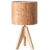 EDISHINE Nachttischlampe Holz, Tischlampe Vintage Landhaus, Produktbild-Vorschau 1