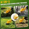 Akku Rasentrimmer mit drehbarer Griff, Digitale Anzeige Produktbild-Vorschau 2