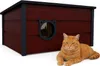 QLS Izolowany drewniany domek dla kota 73×52×38 cm z Podgląd zdjęcia produktu 8