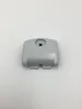 A light gray plastic part with a hole in the center and two slots at the bottom, set against a white background. Produktbild-Vorschau