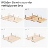 LAMO Manufaktur 3 Stück Wandregal Holz 40/35/30cm | Produktbild-Vorschau 2