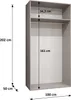 MEBLE KRYSPOL, Kleiderschrank, Schrank 100 cmx202x52, Produktbild-Vorschau 4