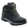 A black and gray hiking boot with yellow accents is shown against a white background. Anteprima dell’immagine prodotto