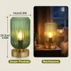 Lampa stołowa w stylu vintage na akumulator, zielona z Podgląd zdjęcia produktu 8