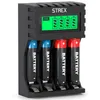 Strex Chargeur de piles - Piles AA/AAA - Rechargeable via Voir les images du produit 1