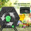 Outsunny Komposter 65 Liter, 60x49x77cm drehbar Produktbild-Vorschau 6