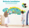 COSTWAY Dinosaurier Aktivitätswand für Kleinkinder, 11-in-1 Produktbild-Vorschau 4