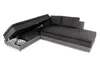 Federkern Ecksofa Doppelbett Dauerschläfer Bettkasten Couch Produktbild-Vorschau 12