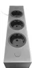 Thebo Ecksteckdose 174826 Edelstahl ST 3002 3fach 240 x 63 Produktbild-Vorschau 3