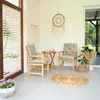 4L Textil Stuhlauflagen UV-beständig Sitzkissen Gartenstuhl Produktbild-Vorschau 2