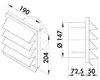 NABER K-Jal 150 Außenjalousie / Zubehör / Anthrazit / 150er Produktbild-Vorschau 5