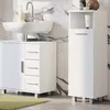 A modern bathroom vanity and storage cabinet with a sink and faucet. Náhled obrázku produktu
