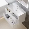 Badezimmerschrank 80cm Mineralguss Waschtisch mit Produktbild-Vorschau 2