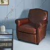 SIGNATURE - Fauteuil style Chesterfield en cuir pleine Voir les images du produit 2