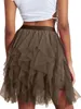 ASKSA Damen Tuellrock Kurzer Tuell Petticoat Unterrock High Produktbild-Vorschau 2