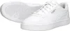 A pair of white Puma Caven 2.0 Jr. sneakers are shown from a slightly elevated diagonal angle, with one shoe placed in front of the other. Produktbild-Vorschau