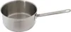 A stainless steel saucepan with a long handle is shown against a white background. Produktbild-Vorschau