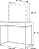 Schminktisch BLANCO LOFT ELITE mit Spiegel und Beleuchtung Produktbild-Vorschau 6