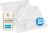 2er Set Betttuch, 150x260 cm, 100% Baumwolle, weiß Produktbild-Vorschau 1