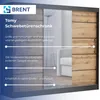 Schwebetürenschrank TOMY, 2-türig Schrank, Schwarz / Wotan Produktbild-Vorschau 3