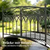 Outsunny Gartenbrücke aus Metall 135,5 cm Teichbrücke mit Produktbild-Vorschau 4