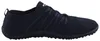 Auf dem Bild ist ein blauer flacher Schuh abgebildet der von der Seite betrachtet wird. Die schlichte Form und der Farbton verleihen dem Schuh eine elegante Erscheinung. Produktbild-Vorschau