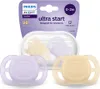 A product shot of Philips Avent Ultra Start pacifiers in their packaging. Anteprima dell’immagine prodotto