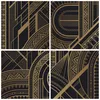 Gerahmtes Poster - Schwarzer Rahmen - Ornament Gold Schwarz Produktbild-Vorschau 9