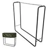 Kaminholzregal Außen aus Stahl, schwarz, Brennholzregal mit Produktbild-Vorschau 7