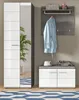 Garderobe Sitzbank "Rumba" weiß Hochglanz und grau Produktbild-Vorschau 5