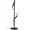 XUDO LED stojací lampa Spiral Design černá matná 90 cm 20 W Náhled obrázku produktu 1